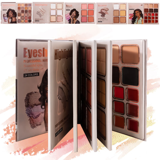 URATM Stylish Colorful Makeup Book with 5 Layers