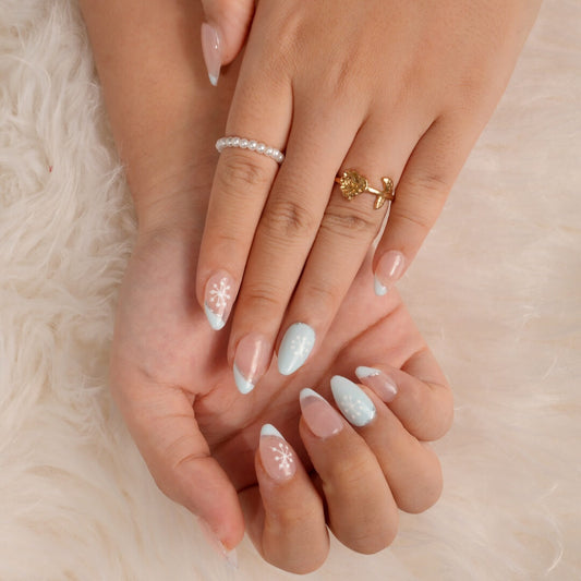 Parche de uñas postizas hecho a mano de alta calidad Alicia en el país de las maravillas