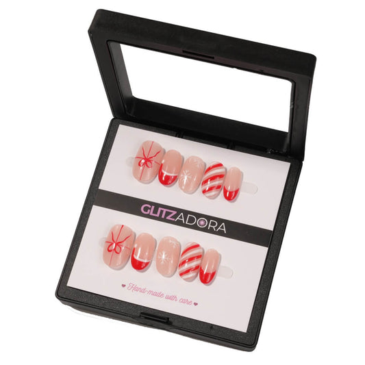 Parche de uñas postizas hecho a mano de alta calidad Alicia en el país de las maravillas