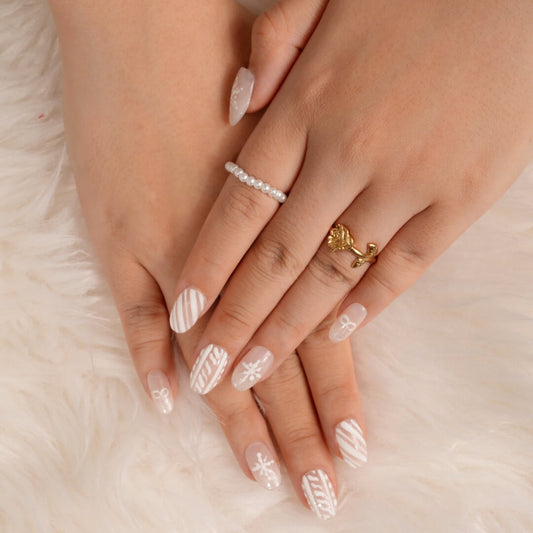 Parche de uñas postizas hecho a mano de alta calidad Alicia en el país de las maravillas