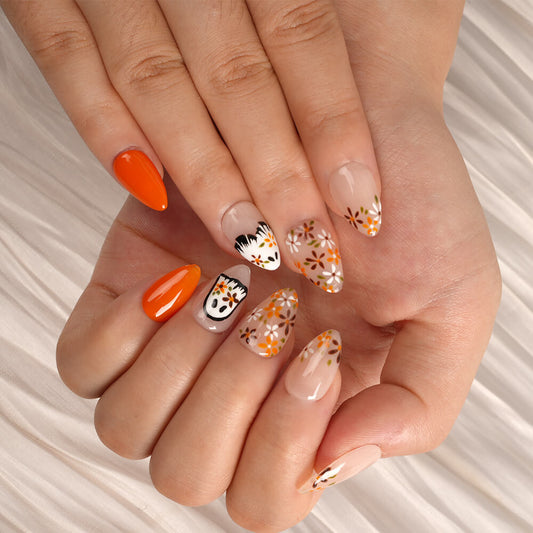 Ongles faits à la main de haute qualité Alice au pays des merveilles Appuyez sur le patch pour faux ongles