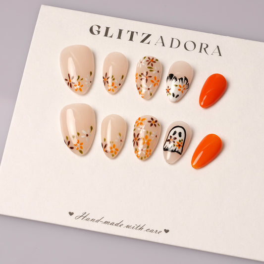 Ongles faits à la main de haute qualité Alice au pays des merveilles Appuyez sur le patch pour faux ongles