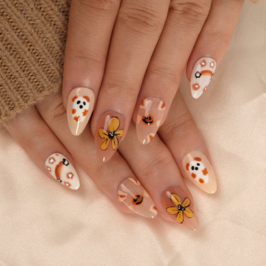 Parche de uñas postizas hecho a mano de alta calidad Alicia en el país de las maravillas