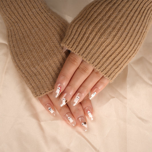 Parche de uñas postizas hecho a mano de alta calidad Alicia en el país de las maravillas 