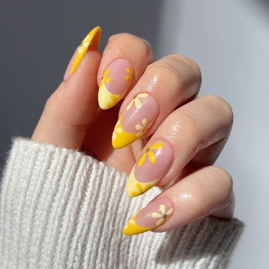 [Clou manuel] Honey Tea Champagne Rabbit Wearing Nail Advanced Aurora Shining Diamond Nail Patch Manual Nail 