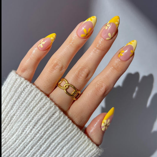 [Clou manuel] Honey Tea Champagne Rabbit Wearing Nail Advanced Aurora Shining Diamond Nail Patch Manual Nail 