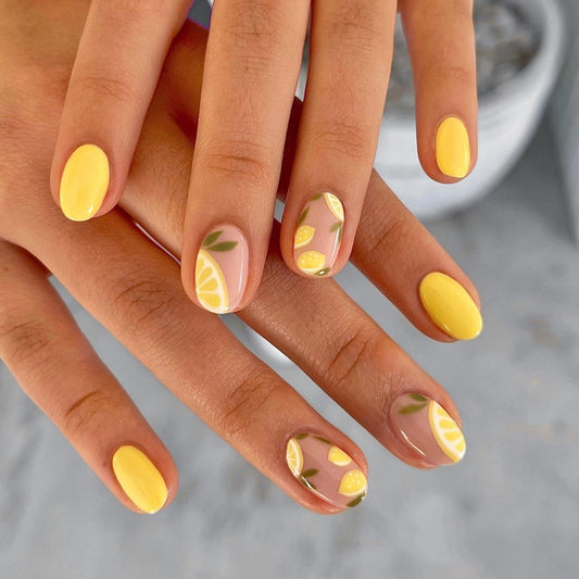 [Clou manuel] Honey Tea Champagne Rabbit Wearing Nail Advanced Aurora Shining Diamond Nail Patch Manual Nail 