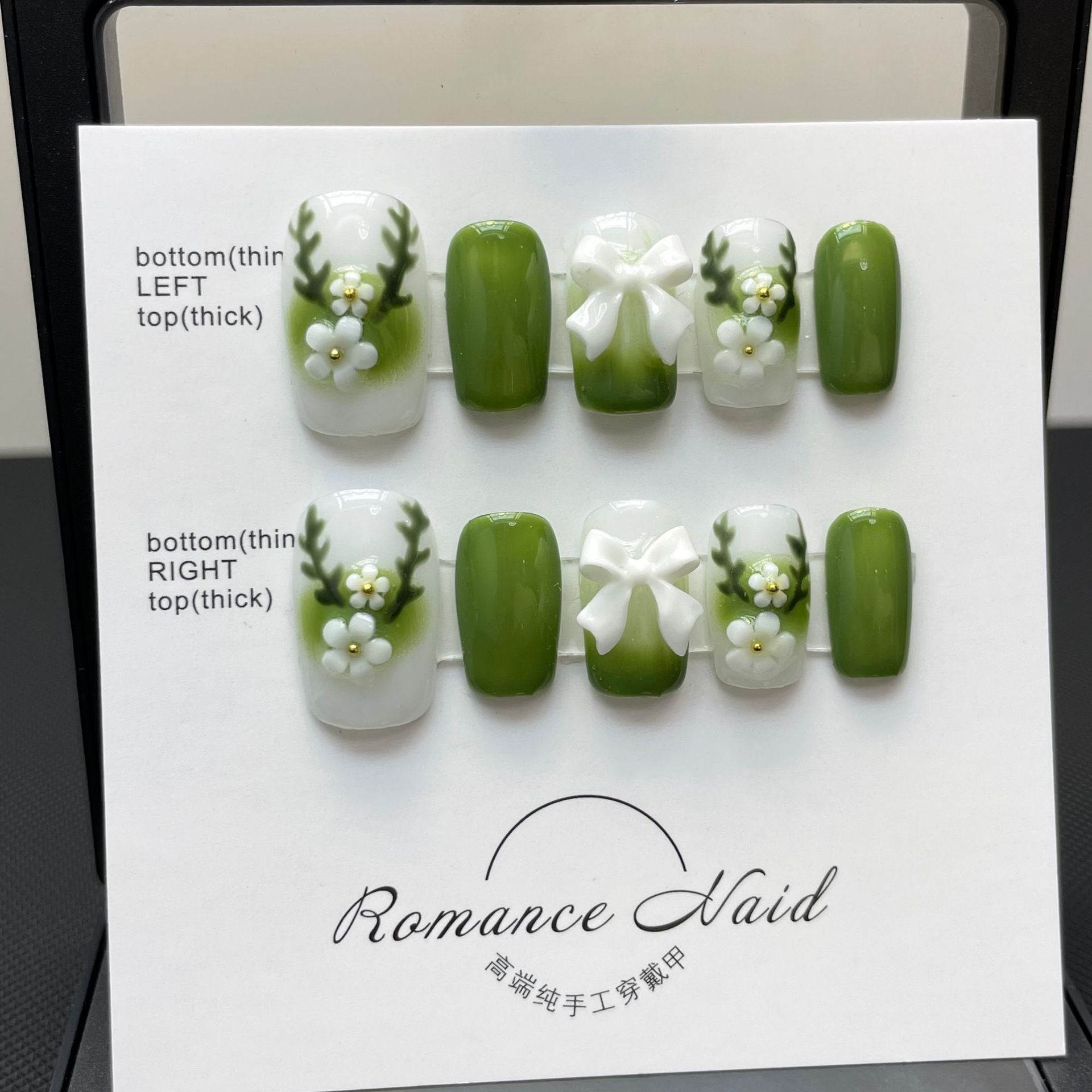 Spring Exuberance Handmade Press on Nails Wholesale Nail Art Fawn Bump ...